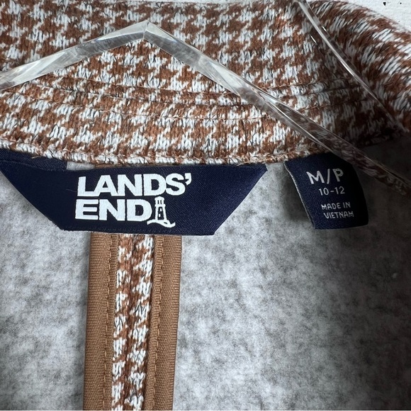 LAND’S END Stretch Knit Blazer with Houndstooth Print - Picture 4 of 9